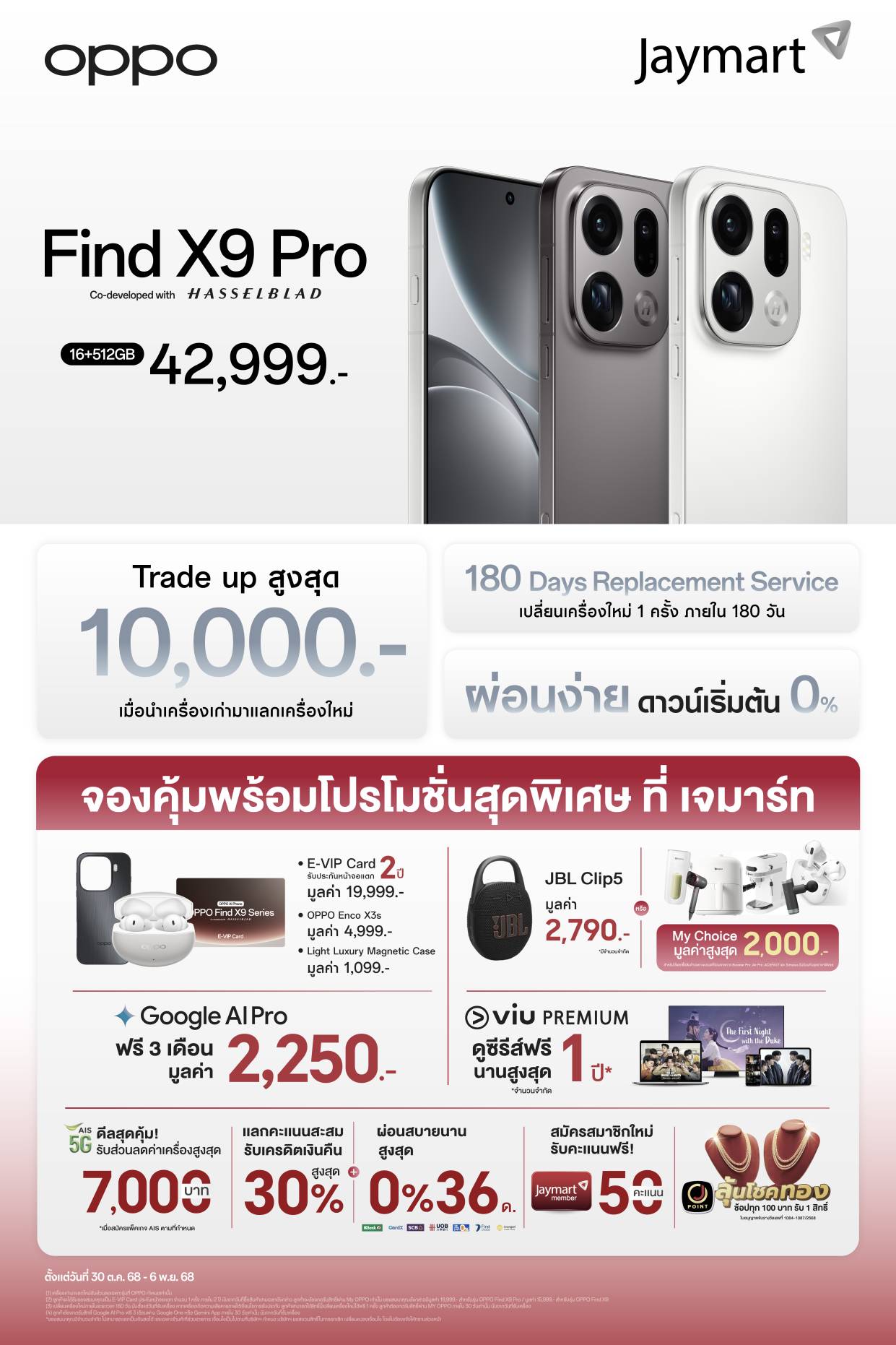 OPPO Find X9 Series เปิดจองแล้ว! สิทธิพิเศษจัดเต็มที่สุดที่ Jaymart! ✨